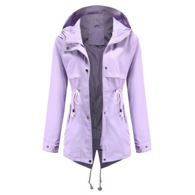 Manteau Imperméable Femme YUNCLOS - Coupe-Vent, Capuche, Taille Adjustable | Pour Randonnée, Ville