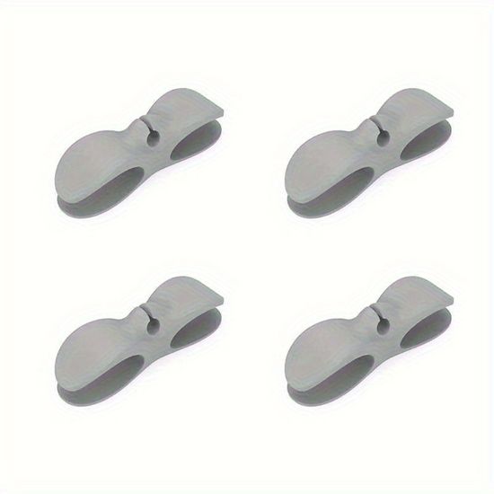 Lot De 12 Enrouleurs Adhésifs Pour Câbles – Organisateur De Fils Cuisine, Bureau, TV, Voiture – Fixation Solide Sans Perçage, Noir/Blanc/Gris