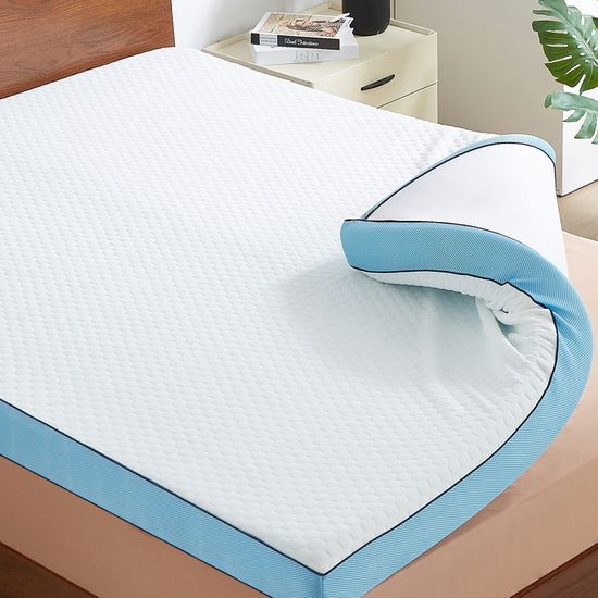 CASABEL Matratzenauflage 140x190 Cm – Memory-Schaum 7 Zonen, Bambus-Bezug, Für Besseren Schlaf