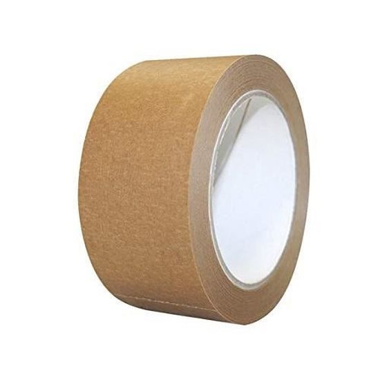 Lot De 6 Rubans Adhésifs Kraft Marron - 50mm X 50m - Écologique Et Sans Solvant - Pour Colis Et E-commerce