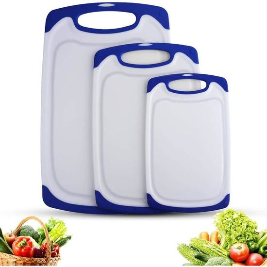 Planche à Découper Plastique Blanc - Format Rectangulaire 40x31cm Env. - Occasion