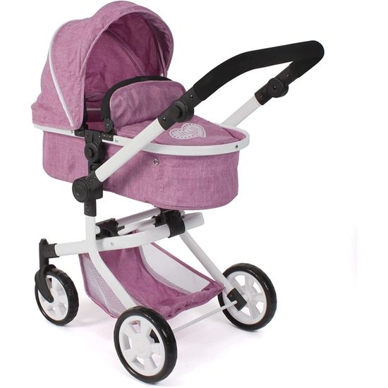 Bayer Chic 2000 Jara – Cochecito De Muñecas 2 En 1 Con Mango Giratorio Y Altura Regulable