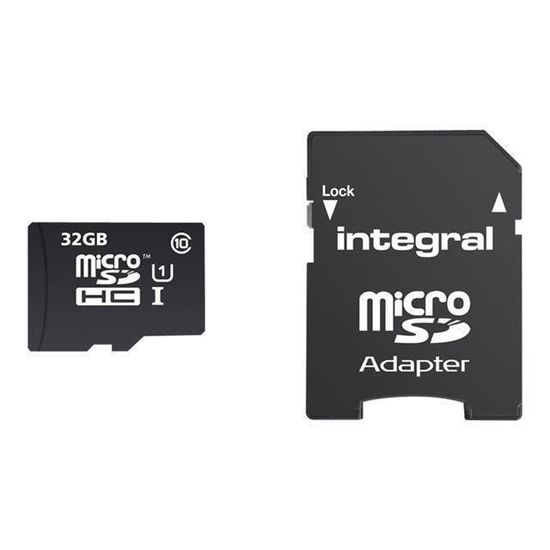 INTEGRAL Carte mémoire flash pour smartphone, tablette - Micro SD - 32 Go