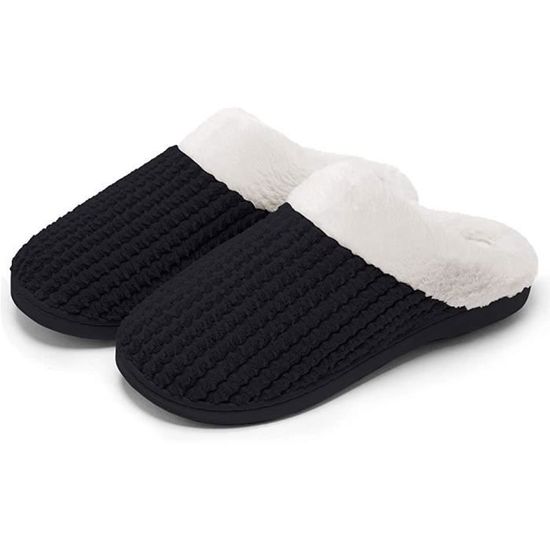 Pantoufles/chaussons Femmes En Peluche Motif Pattes D'animal - Antidérapantes - Taille 30 Cm