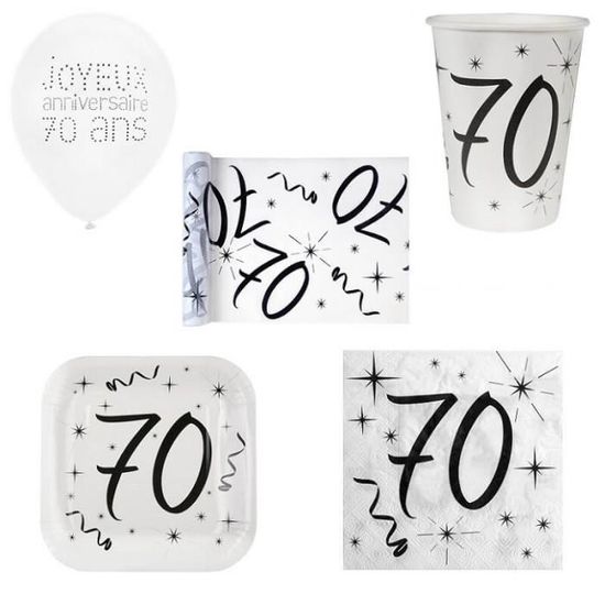 1 Pack Fete Anniversaire 70 Ans De 10 Personnes Blanc Et Noir Matiere Carton Papier Et Tissu Achat Vente Set Vaisselle Jetable Bientot Le Black Friday Cdiscount 1 Pack Fete Anniversaire 70 Ans De 10 Personnes Blanc Et Noir Matiere Carton Papier Et Tissu Achat Vente Set Vaisselle Jetable Bientot Le Black Friday Cdiscount