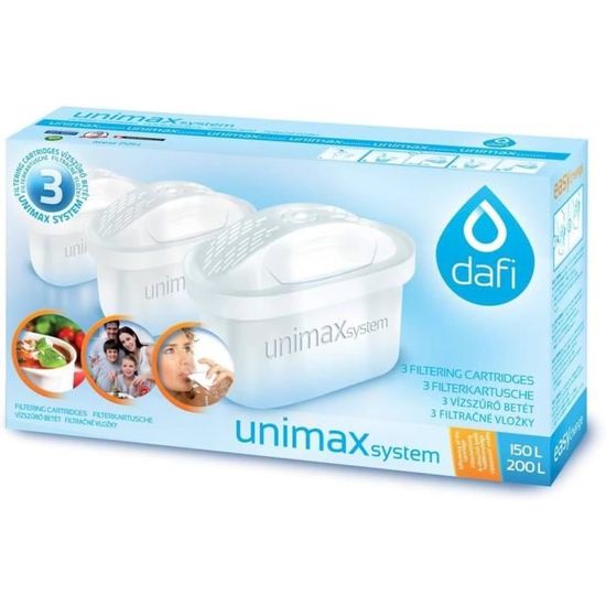 Carafe Filtrante PearlCo Astra 3L Avec Filtre Unimax | Compatible Brita Maxtra | Indicateur De Remplacement | Blanc | Cartouche Incluse