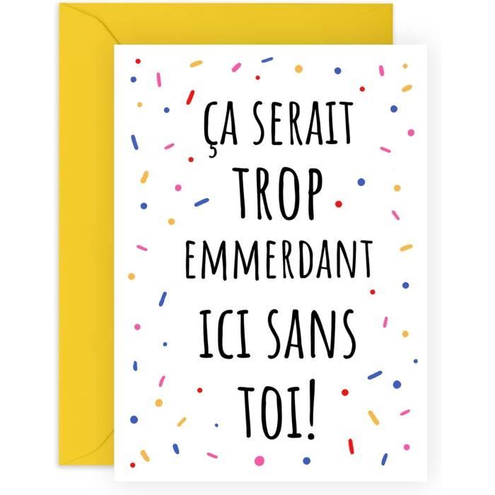 Carte Humoristique DICKHEAD GONE Pour Séparation – Superlush Cards – Félicitations Originales
