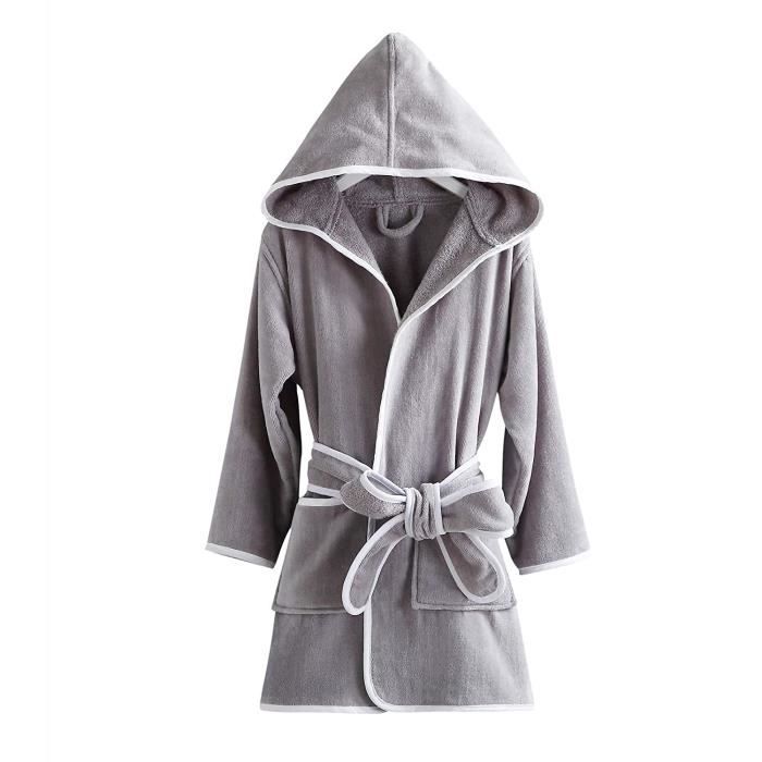 peignoir fille eponge