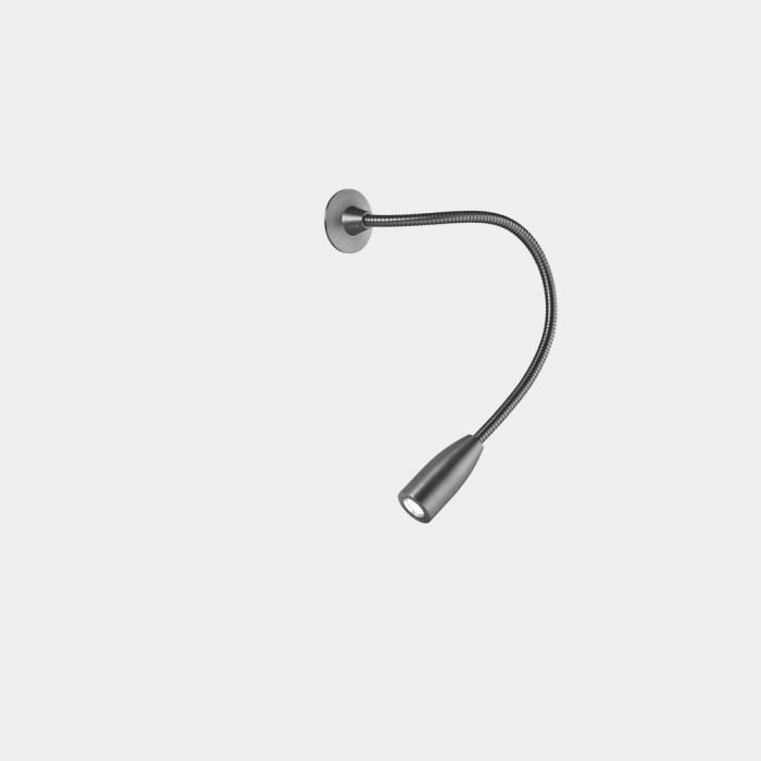 Lampe de Lecture LED Lit Rond - LEDS C4 - Bras Réglable - Nickel Satiné - 2.2W - 3000K Lampe de Lecture LED Lit Rond - LEDS C4 - Bras Réglable - Nickel Satiné - 2.2W - 3000K