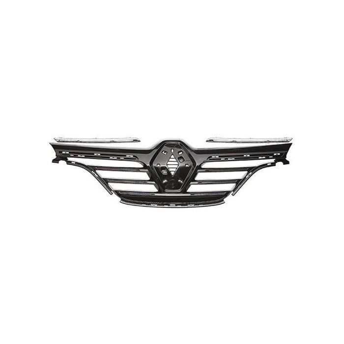 Grille de calandre avant noire et 2 moulures chromées Renault Megane 4 2015- RA22114