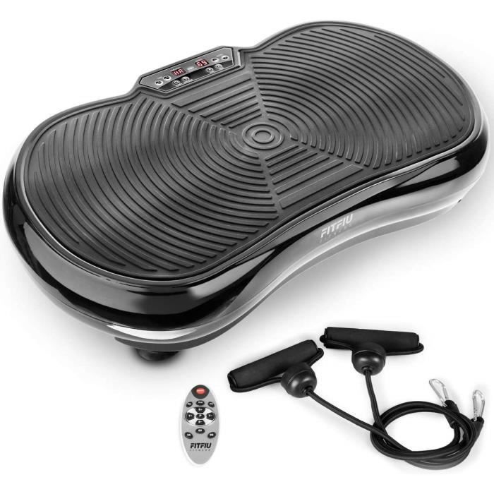 Plateforme vibrante avec elastique muscler tonifie bras jambes fesses cuisses - Perte graisse anti cellulite powerplate shaper vibro