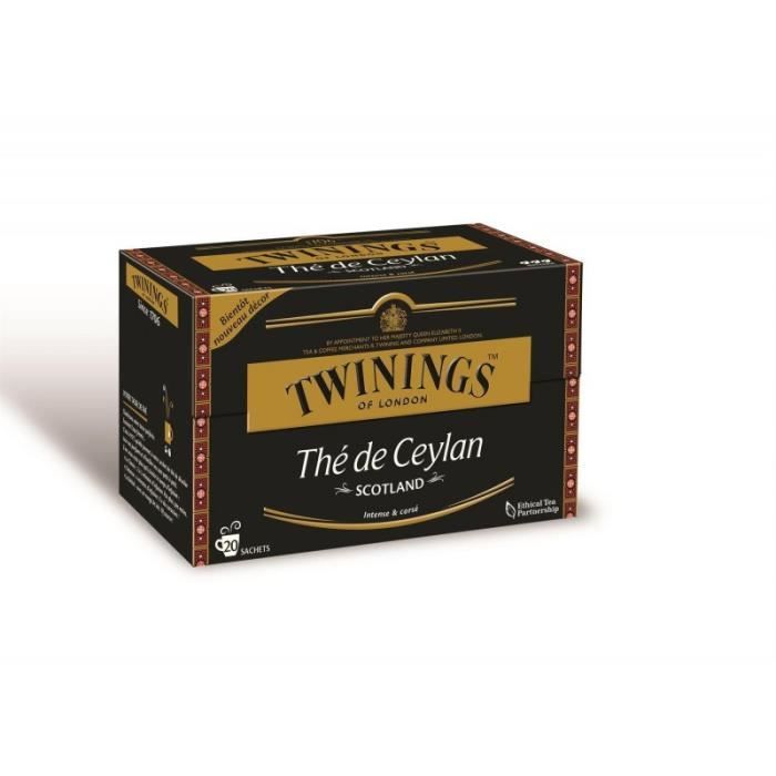 TWININGS - Thé De Ceylan Scotland 40G - Lot De 4