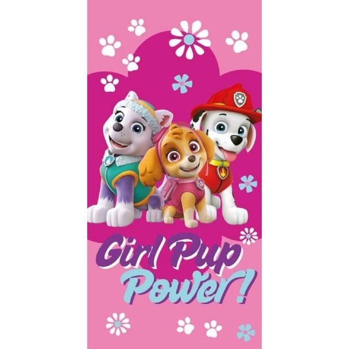 Paw Patrol Serviette de bain Rose 70 x 140 cm