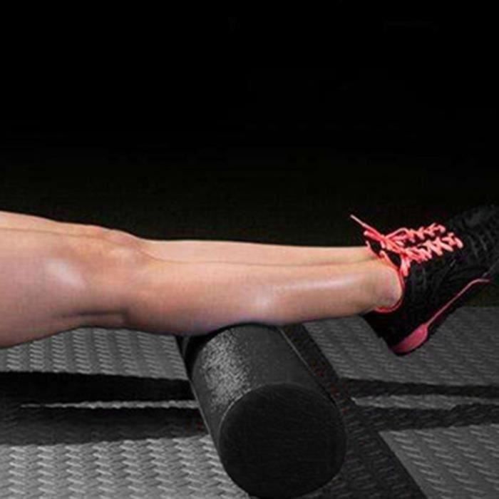 Rouleau de yoga en mousse EPP 60x15cm noir Massage ultra-ferme à densité élevée PR muscle yoga