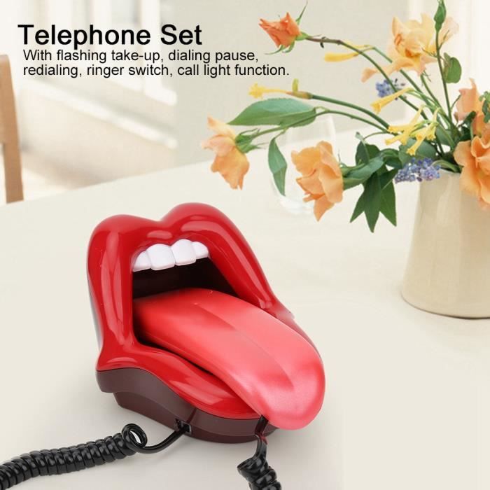 Ensemble de Téléphone Fixe Filaire Innovant Moderne pour Décoration