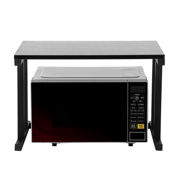 COC Support de Four à Micro-Ondes, Etagere Rangement Cuisine, Etagère Four Micro Onde en Multifonction de Stockage (Noir)