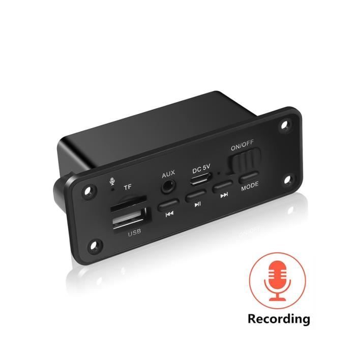Accessoire audio - vidéo,carte décodeur MP3 Bluetooth, amplificateur 6W, lecteur MP3 pour voiture, Support DC 5V, Radio FM TF USB