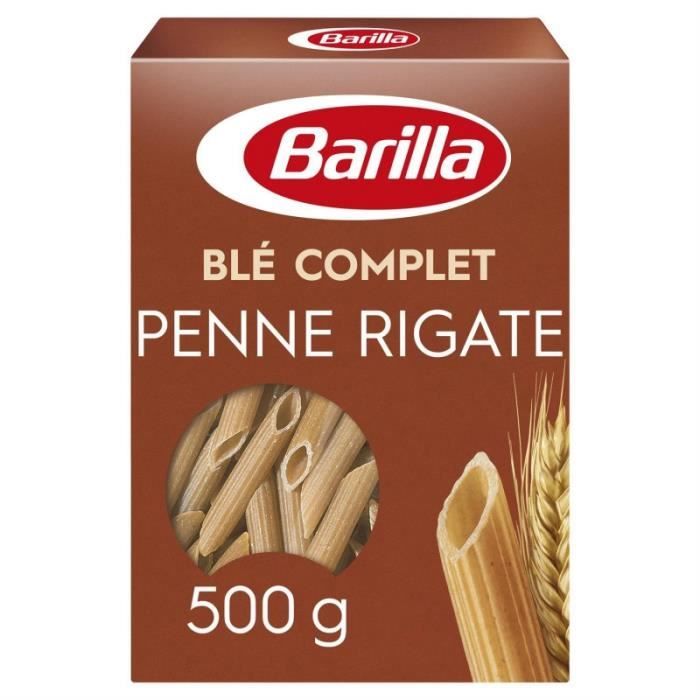 BARILLA - Penne Rigate Integrali Blé Complet 500G - Lot De 4
