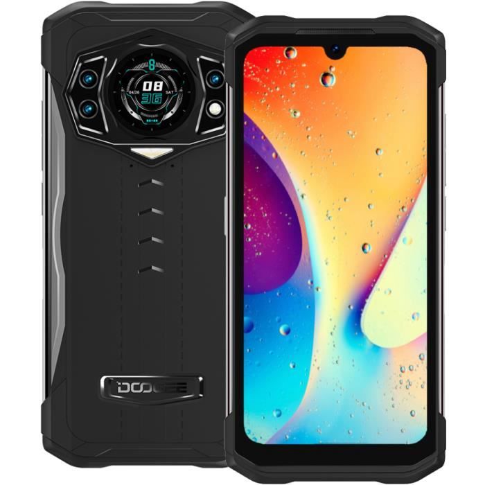 DOOGEE S98 Smartphone Affichage arrière Style 8Go 256Go Écran 6.3 pouce Batterie 6000mAh Caméra 64MP 4G Téléphone - Noir
