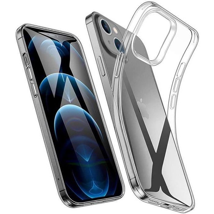 Coque pour iPhone 13 souple en silicone transparente