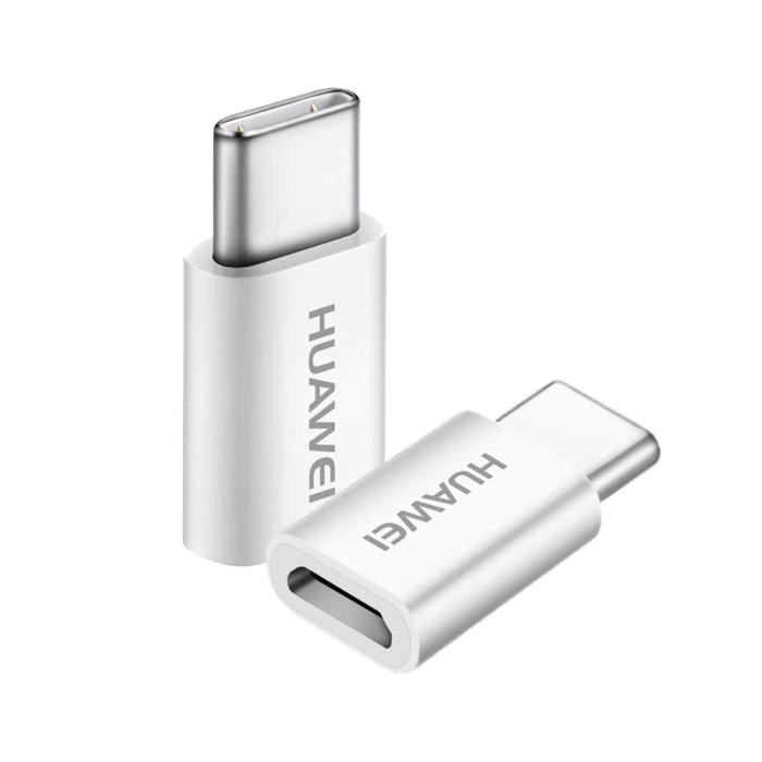 HUAWEI Adaper Type-C Micro USB AP52 -Blanc