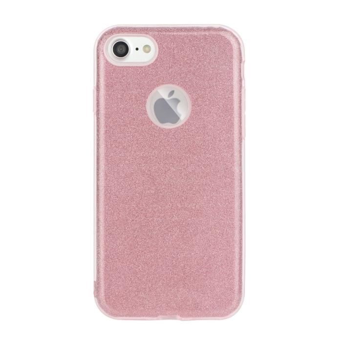 Coque Gel Jelly Strass Paillettes Rose Samsung Galaxy A20E