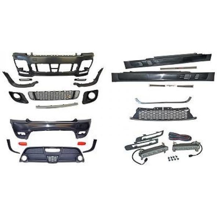 Kit Tuning pare chocs avant arrière bas de caisse MINI Cooper R56 de 06 à 10