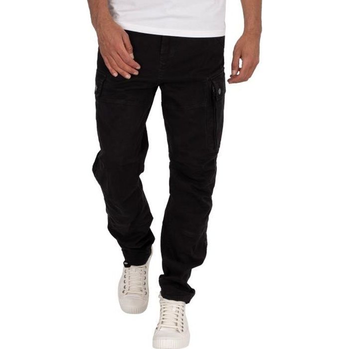 G-Star Pour des hommes Cargos coniques droits Roxic, Noir