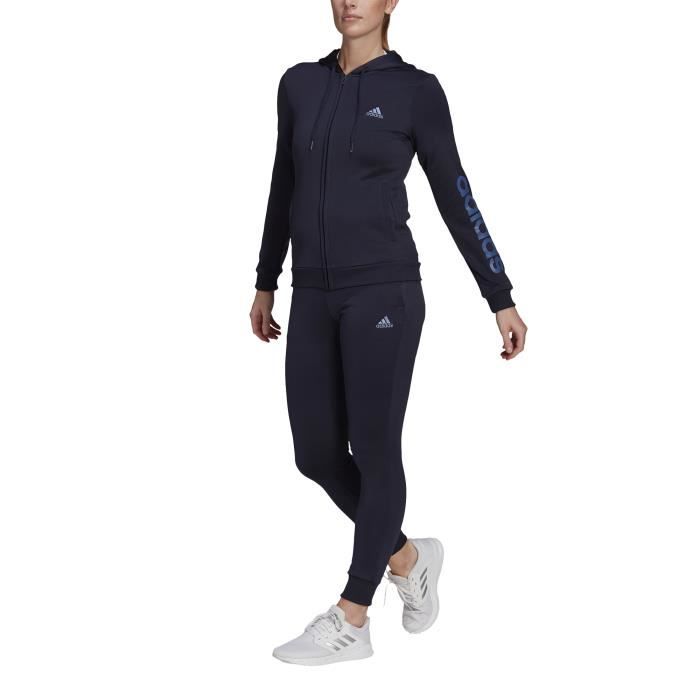 Adidas Survêtement pour Femme Essentials Logo French Terry Bleu