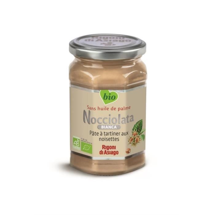 NOCCIOLATA - Bianca Pate À Tartiner Aux Noisettes Bio 350G - Lot De 3