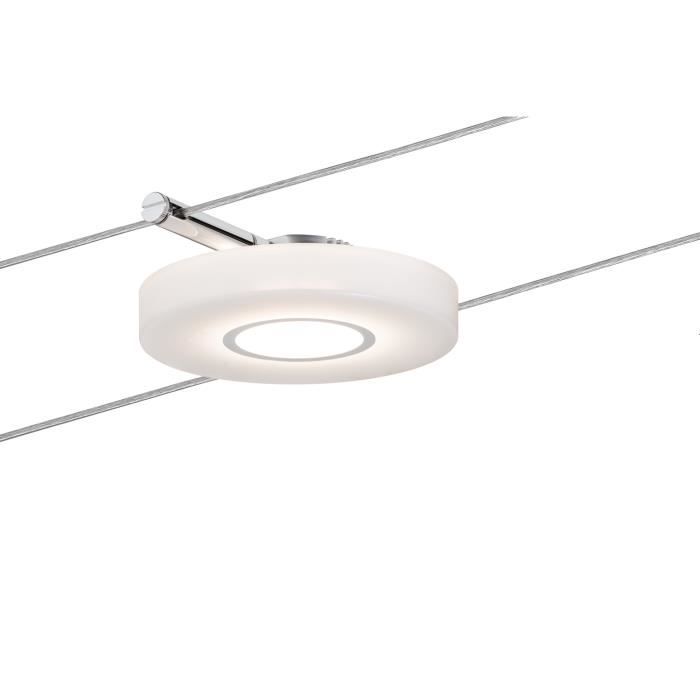 Paulmann 94090 spot câble, LED, 1x4W, DiscLED I 12V DC, chrome / satin