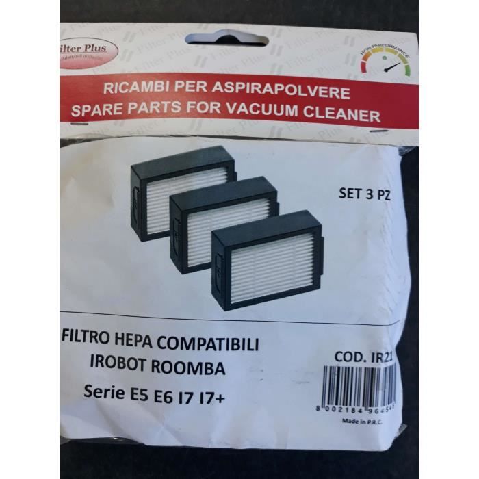 FILTRE HEPA COMPATIBLE IROBOT ROOMBA SERIE E5,E6,I7,I7+,4624876
