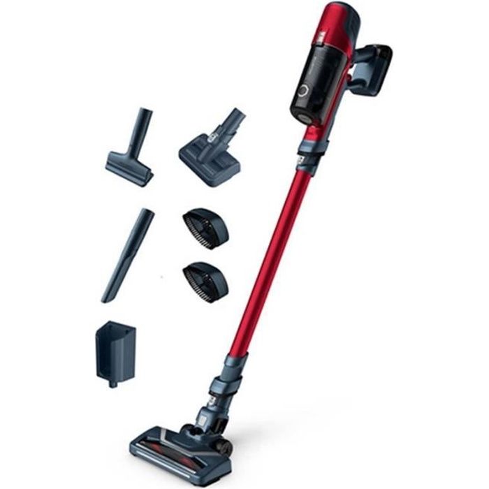 Aspirateur balai sans fil Rowenta RH6879WO X PERT 6.60 Kit animal 100 W Rouge et gris Rouge Et Gris