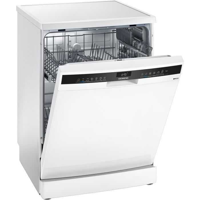 Lave-vaisselle pose libre SIEMENS SN23IW08TE iQ300 -12 couverts - Induction - L60cm - Home Connect - 48 dB - Blanc