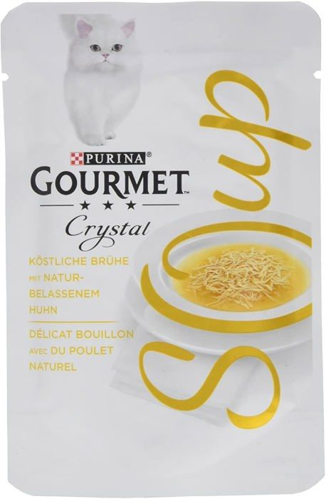 Comparer les prix de Purina gourmet - 12316372 - Crystal - Lot de 32 soupes pour Chat - Naturel - Differentes varietes (32 x 40 g)