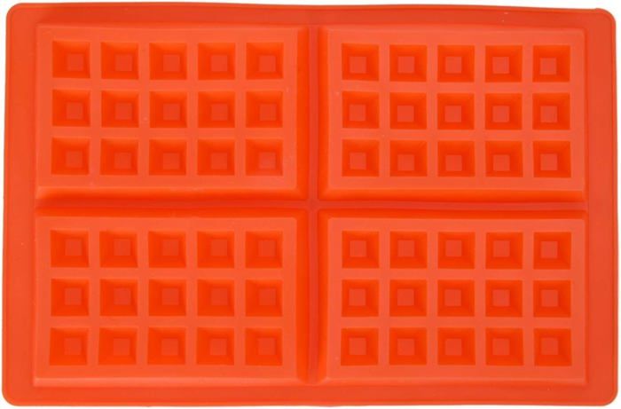 Moule à Gaufres Mini En Silicone – 18 Cavités Rondes – Pour Four, Micro-ondes, Lave-vaisselle Et Congélateur – Idéal Biscuits, Chocolats DIY