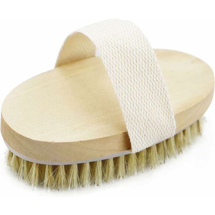Meilleurs prix pour Brosse pour le Corps Brossage Sec Exfoliante en Poils Naturels Amliore Circulation et Drainage Lymphatique YYV