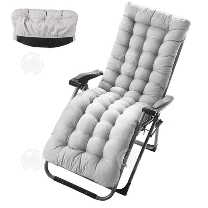 GGoty Coussin Épais Chaise Longue 120x40cm Vert - Coussin Banc Jardin Antidérapant Intérieur Extérieur