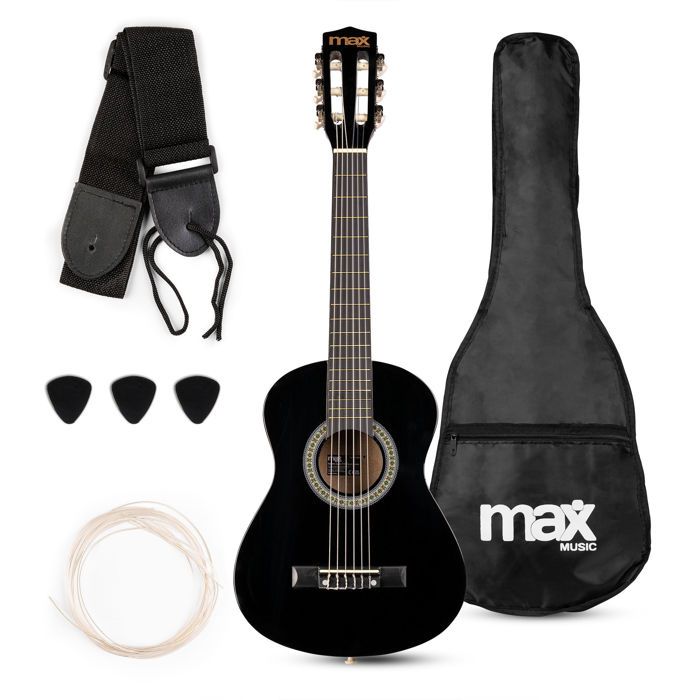 Max SoloArt Pack Guitare Classique Junior 1/4 : Le Pack Complet pour les Jeunes Guitaristes