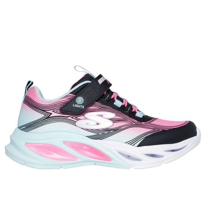 Skechers Baskets - SKECHERS - S-Lights Cosmic Glow - Noir - Tige Synthétique - Semelle Lumineuse