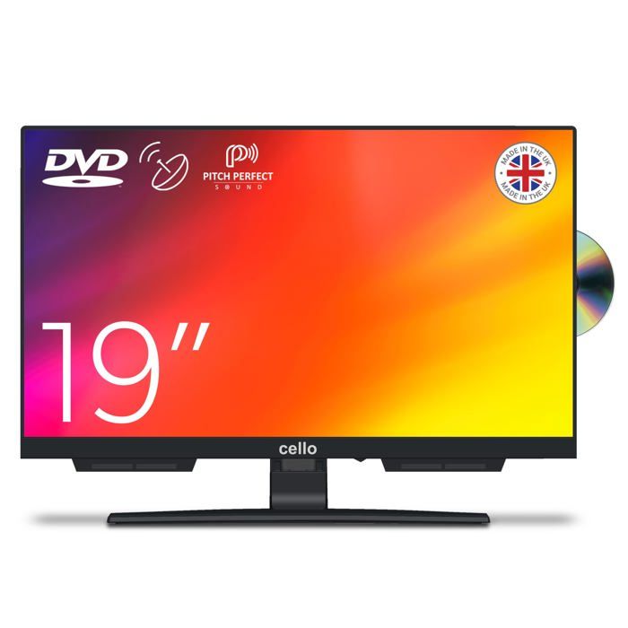 Téléviseur LED Cello C1924F 19 pouces HD Ready Tuner triple intégré