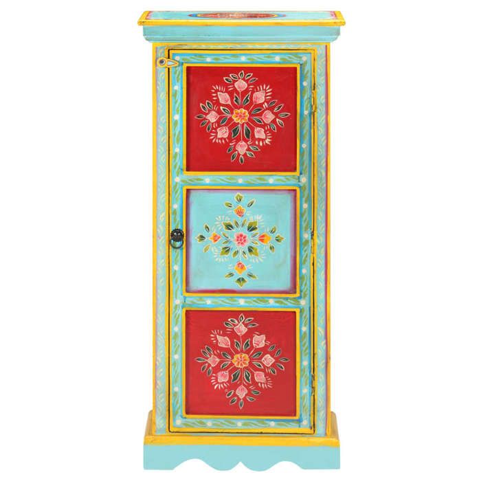 Bon plan Commode/Buffet Salon - JILI HOT - Buffet peint à la main 40x30x90cm - Bois de manguier solide Thome8905598