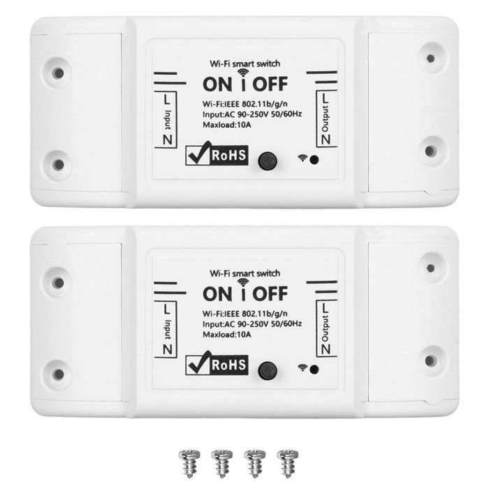 Powice 2 Mini Interruptores Con Alambre 0-250 V/6 A, Microinterruptores Redondos De 2 Polos De 12 V, Micro Interruptores Con Cubierta Impermeable, Pulsador De 12 V/6 A, Adecuado Para La Instalación En