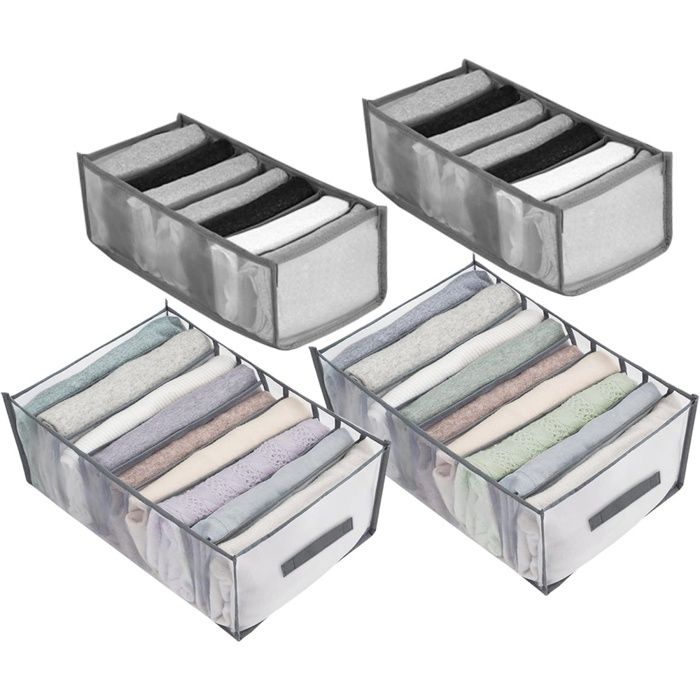boîte de rangement pour vêtements avec séparateur -boîte de rangement pliable -Convient pour les jeans les pantalons les chemises