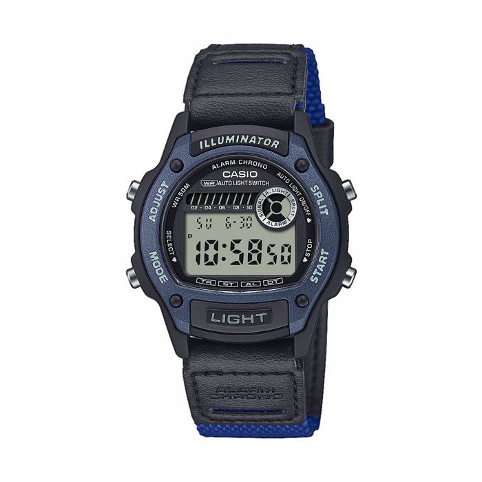 Montre - CASIO - W-220HF - Mixte - Bleu - Quartz - Digital