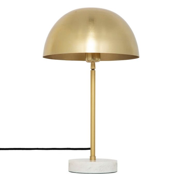 Lampe champignon Lilio hauteur 46 cm métal or Atmosphera - -