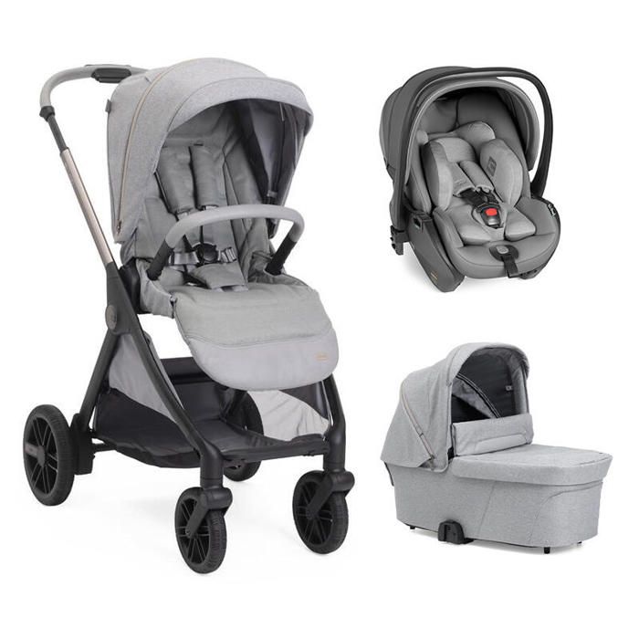 CHICCO - Poussette Trio Bellagio 2 + Siège auto First Seat Recline + Nacelle Flexi Lunar Rock