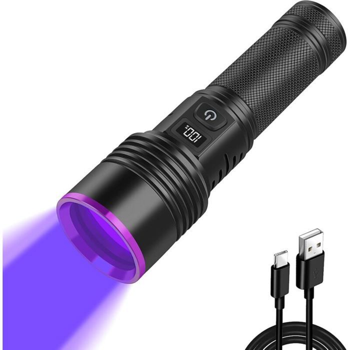 Lampe torche UV - PZCC - PZCC - 365nm - 30W LED - Rechargeable 7000mAh