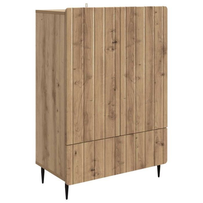 Buffet - bahut - enfilade Vidaxl Buffet Chêne artisanal 66 x 345 x 97 cm Bois dingénierie