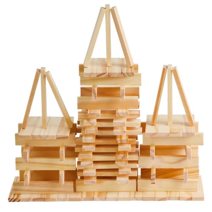 Jeu de construction en bois pour enfants blocs créatifs à assembler jouet éducatif pour développer imagination et motricité